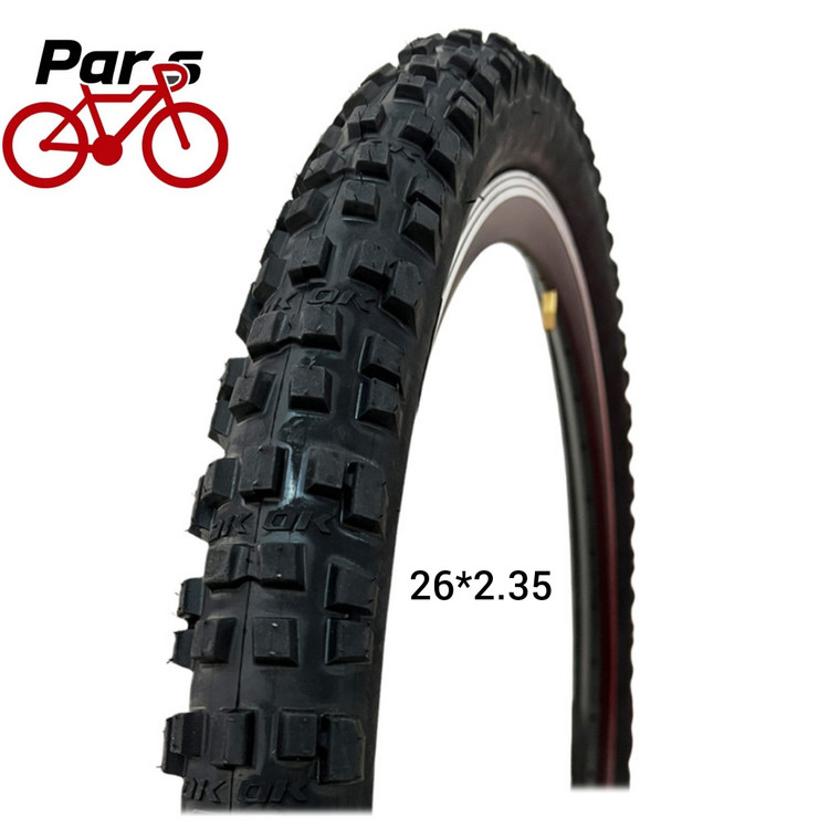 لاستیک دوچرخه سایز 2.35*26 گل درشت برند یاسا
